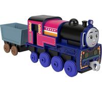 ERYI-Le Train Thomas - Ashima Locomotive À Poussée En Métal, Train Die-Cast Avec Chargement De Cristaux Et Accessoires Pour Jouer Avec Le Chemin De Fer, Jouet Pour Enfants, 3+ Ans, Hnn20