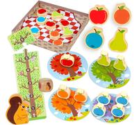 Eryi-Le Verger Jeu De Société Coopératif Pour Enfants Dès 2 Ans - Jeu Éducatif Pour Tout-Petits, Amusant Pour La Famille, Apprentissage Des Couleurs Et Du Comptage - Cadeau Fille Garçon 2 Ans
