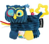 Eryi-Les Deglingos - Hochet D'activités Astros Le Hibou - Bleu - Jouet D'éveil Pour Bébé Avec Anneau De Dentition - Idée Cadeau - Dès La Naissance -17cm