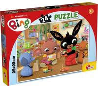 ERYI-Lisciani - Bing - Puzzle Au Supermarché - 24 Pièces - Pour Enfants Dès 3 Ans - Puzzle 35X25 Cm - Développe La Réflexion Et La Dextérité