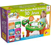 Eryi-Lisciani - Carotina - Kit D'activités Éducatives Avec Pupitre Robuste - 30 Jeux D'apprentissage Pour Enfants De 3 À 6 Ans - Développe Mémoire, Logique Et Créativité - Fabriqué En Italie Avec Puz