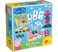ERYI-Lisciani - Peppa Pig - 10 Jeux Educatifs Pour Enfants Dès 2 Ans - Jeux Sur La Mémoire, Formes, Couleurs & Puzzles - Apprentissage Logique, Motricité Fine, Imagination Et L'Attention