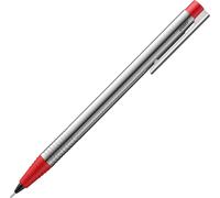 Eryi-Logo Matt Red - Porte-Mines Intemporel Avec Haute Fonctionnalité Et Corps En Acier Inoxydable Robuste - Y Compris La Mine Fine M 40 De Pointe 0,7 Mm