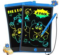 ERYI-Lot 2 Tablette Dessin Enfants 8,5 Pouces Lcd Ardoise Magique, Jouets Enfant 3 4 5 6 7 Ans Filles Garçons, Jouets Éducatifs Cadeaux D'Anniversaire De Noël Pour Filles Garçons (2*Bleu)