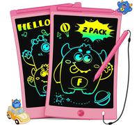 ERYI-Lot 2 Tablette Dessin Enfants 8,5 Pouces Lcd Ardoise Magique, Jouets Enfant 3 4 5 6 7 Ans Filles Garçons, Jouets Éducatifs Cadeaux D'Anniversaire De Noël Pour Filles Garçons (2*Rose)