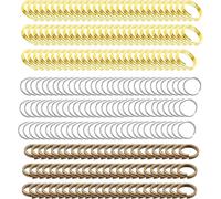 Eryi-Lot De 1 200 Porte-Clés De 10 Mm Avec Double Boucle, Connecteurs Pour Bijoux, Bracelets, Petites Bagues En Métal, Boucles D'oreilles, Loisirs Créatifs