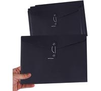 Eryi-Lot De 10 Porte-Documents En Carton Et Papier Kraft Format A4 Pochette Document En Papier Kraft Sac Enveloppe De Fichiers Epais Portable Chemises Stockage File Folder Papier Pour Bureau Scolaire