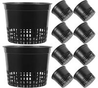 ERYI-Lot De 10 Pots Hydroponiques 15 Cm - Panier En Plastique Pour Plantes Aquatiques Et Aquaponie - Idéal Pour Le Jardinage Et La Culture Hydroponique