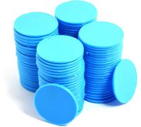 Eryi-Lot De 100 Mini Jetons De Poker En Plastique Opaques Avec Boîte De Rangement 32 Mm