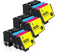 ERYI-Lot De 15 Cartouches D'Encre 502Xl Pour Epson 502 Et Epson 502Xl Pour Epson Xp-5100 Xp-5105 Xp-5150 Xp-5155 Epson Wf-2860 Wf-2865 Wf-2880 Wf-2885