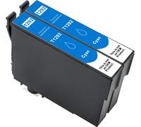 ERYI-Lot De 2 Cartouches D'Encre Compatibles Epson T129 E129 Pour Workforce Wf-7015 Wf-7525 Stylus Office Sx420W Sx425W Sx435W Sx440W Sx525W Tyler Office Bx625 Bx925
