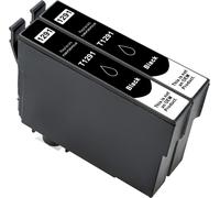 ERYI-Lot De 2 Cartouches D'Encre Compatibles Epson T129 E129 Pour Workforce Wf-7015 Wf-7525 Stylus Office Sx420W Sx425W Sx435W Sx440W Sx525W Tyler Office Bx625 Bx925