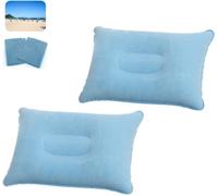 Eryi-Lot De 2 Coussins De Camping, Gonflables, Gris, Pour Le Bureau, Les Excursions Du Week-End, Les Vacances À La Plage, Les Vacances En Tente (Bleu)
