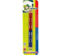 Eryi-Lot De 2 Crayons De Couleur Rouge/Bleu Pour Couper Les Mots - Deux Mines De Couleur Dans Un Stylo - Pour Débutant À L'écriture, L'école, La Maternelle, La Concentration, L'apprentissage