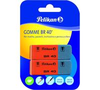 Eryi-Lot De 2 Gommes À Effacer Br40 En Caoutchouc Blanc Pour Crayon, Crayons, Encre Et Stylos À Bille, Convient Pour Dessin Technique Artistique Et Usage Scolaire,