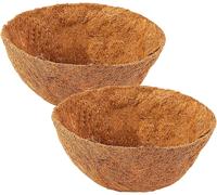 ERYI-Lot De 2 Inserts En Noix De Coco De Rechange Pour Paniers Suspendus - Diamètre : 20 Cm - Inserts En Noix De Coco Pour Paniers Suspendus - Pour Pots De Fleurs - Diamètre : 30 Cm