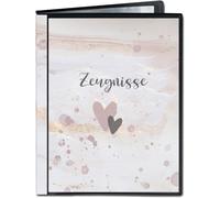 Eryi-Lot De 20 Pochettes Transparentes A4 De Qualité Supérieure [Protection Et Rangement Des Témoins] Porte-Documents Pour Documents À L'école Primaire Classeur Pour Certificats (Rose Aquarelle)