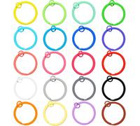 Eryi-Lot De 20 Porte-Clés Avec Petit Anneau Rond Pour Bijoux, Colliers, Bracelets, Boucles D'oreilles, Loisirs Créatifs, Ornements Et Loisirs Créatifs