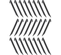 Eryi-Lot De 24 Piquets De Tente En Plastique De 230 Mm, Piquets De Jardin, Piquets D'auvent, Camping Et Caravane (Noir)