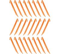 Eryi-Lot De 24 Piquets De Tente En Plastique De 230 Mm, Piquets De Paysage, Piquets D'auvent, Camping Et Caravane (Orange)
