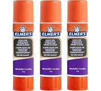Eryi-Lot De 3 Bâtons De Colle Violets - Séchage Transparent - Pour Les Fournitures Scolaires Et Les Travaux Manuels - Lavable Et Adapté Aux Enfants - 6 G