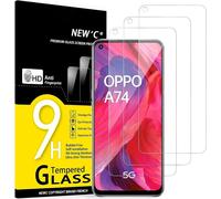 Eryi-Lot De 3, Verre Trempé Pour Oppo A54 5g, Oppo A74 5g, Film Protection Écran Efficace Contre Les Rayures - Sans Bulles - Ultra Résistant (0,33mm Hd Ultra Transparent) Dureté 9h Glass