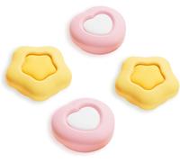 Eryi-Lot De 4 Capuchons De Pouce Compatibles Avec Switch 2 - Capuchons Antidérapants En Silicone Pour Switch 2025 (C?ur Crème)