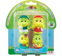 ERYI-- Lot De 4 Personnages Magiques Famille Crocodile - Jouet Enfant - Développe Ton Imagination - Curiosité - Motricité - Dès 18 Mois Et +, Noir