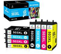ERYI-Lot De 8 Cartouches D'Encre 503Xl Pour Epson 503 Et Epson 503Xl Pour Epson Expression Home Xp-5200 Xp-5205 Xp5200 Xp5205 Wf-2960Dwf Wf-2965Dwf Wf2960Dwf Wf2965Dwf