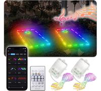 Eryi-Lumières Led Cornhole, 2 Paquets Rvb+Ic Haute Luminosité Changement De Couleur Lumières Corn Hole Avec App Et Télécommande Couvrant Le Plateau Et Le Trou Cornhole