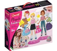 ERYI-Magnetic Fashion Best Friends Poupée Anna Et Laura, 57 Pièces Aimantées, Jeux Magnetique Enfant, Jeu Aimant Magnetic, Kit Creatif Enfant, Jouet Fille 5 Ans Jusqu'À 9 Ans, Made In Italy
