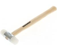 ERYI-Maillet En Nylon Avec Manche En Bois, Maillet En Cuir, Ø 27 Mm, Marteau Avec Manche En Frêne, Outil, Forgé, 225 E-27