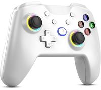 Eryi-Manette Switch Sans Fil Pour Switch/Lite/Oled, Manette Switch Pro, Contrôleur Pour Switch Sans Fil Avec Led Rvb 7 Couleurs Fonction De Réveil, Turbo, Axe Gyroscopique, Réglable Vibration