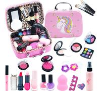 ERYI-Maquillage Enfant Jouet Filles, Lavable Malette Maquillage Jouet Pour Enfant, Coffret Maquillage Enfant Filles Makeup Set, Cadeau De Noël Anniversaire Jouet Pour Princesse Fille 3 4 5 6 7 8 9 10