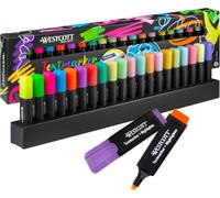 Eryi-Marqueurs De Table 20 Pièces En Néon Et Pastel Lot De 20 Marqueurs Surlignants Avec Système D'organisation Épaisseur De Trait 2-5 Mm Encre Premium Fabriquée En Allemagne E-744250 00