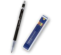 Eryi-Mars Technico 780 C Lot De 1 Stylo À Mine Haute Qualité Avec Clip En Métal Et Mine Hb, Taille-Mine Intégré, Couleur De La Tige Noire + 12 Recharges Colorées, 780 C-9x