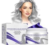 Eryi-Masque Nutritif & Illuminateur, Masque Cheveux Réparateur, Purple Toning Hair Mask For Blonde Hair, Masque Violet Neutralisant Express Pour Cheveux Blonds, Color Extend Blondage