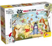 ERYI-, Maxi Puzzle Pour Enfants À Partir De 3 Ans, 24 Pièces, 2 En 1 Double Face Recto / Verso Avec Le Dos À Colorier - Disney Winnie L'Ourson 86665