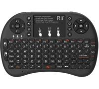 ERYI-Mini Clavier Sans Fil 2,4 Ghz Avec Pavé Tactile, Qwerty Portable Rétroéclairé, Télécommande Pour Ordinateur/Pc/Tablette/Windows/Mac/Tv/Xbox/Ps3/Raspberry Pi (Noir)