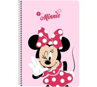 Eryi-Minnie Mouse Naive - Cahier 80 Feuilles, Couverture Rigide, Idéal Pour Enfants De Différents Âges, Confortable Et Polyvalent, Qualité Et Résistance, 21,5 X 31 Cm, Rose Clair, M, Décontracté