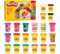 ERYI-- Mon Coffret Coloré, Pack De 22 Pots De Pâte À Modeler (113 G Et 57 G), 30 Couleurs Éclatantes, Loisirs Créatifs Pour Filles Et Garçons Dès 2 Ans