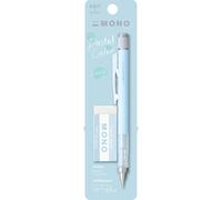 Eryi-Mono Graph Et Gomme Mono Bleu Glacier. Porte-Mine 0,5mm De Précision, Pointe De 4mm, Mécanisme D'agitation, Tube En Laiton Stable, Rechargeable, Gomme Incluse. Gomme Mono. [Sh-Mg44-Pe04a]