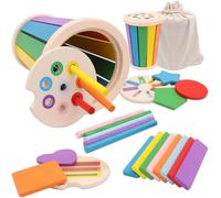 ERYI-Montessori Jouet À Partir De 1, 2, 3, 4 Ans, Jouet En Bois Bebe 1 2 An, Jeux De Tri Montessori, Pour Fille Et Garçon, Enfants, Chiffres Et Couleurs, Jeux Éducatifs, Jouets De Motricité