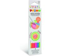 Eryi-Morocolor, Minabella Fluo, 6 Crayons De Couleur Hexagonaux, Crayons Laqués Fluo Aux Couleurs Fluorescentes Et Intenses, Mine Épaisse Et Résistante, Pour Enfants Et Artistes, Coffre-Fort