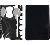 Eryi-Multi Tool,18 En 1 Carte Multifonction Porte-Outil En Acier Inoxydable Multi-Outils Outils De Poche Gadget Ouvre-Bouteilles Hommes Camping En Plein Air Accessoires De Bricolage