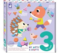 ERYI-- My Arts & Crafts - Dès 3 Ans - Gommettes Géométriques - 4 Tableaux - Kit Loisir Créatif Enfant - Apprentissage Motricité Fine Et Concentration - J07740