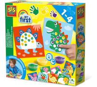 ERYI- My First Kit Peinture Au Doigt Dinosaures Enfant Jeux Arts Créatif Pour Bébé 10 Pages Développement Moteur Et Créativité Peinture Lavable Adapté Cadeau Enfant Dès 1 An