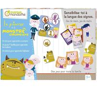 Eryi-My Mandarine Js001c - Jeu De Plateau ''la Princesse Et Le Monstre Circonflexe'' Avec : 1 Loto, 1 Jeu De 7 Familles Et Un Mémo - À Partir De 5 Ans