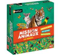 ERYI-Nathan Nathan - Mission Animaux - La Jungle - Jeu D'Observation Pour Enfants - Découvre Les Animaux De La Jungle - Se Joue En Famille - A Partir De 4 Ans 31315 Multicolore