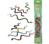 ERYI-Nature Tube Serpent, 8 Espèces De Serpent Animaux Miniatures, Cadeau De Noël Pour Enfants, Figurines À Collectionner, Super Pour Le Jeu Interactif